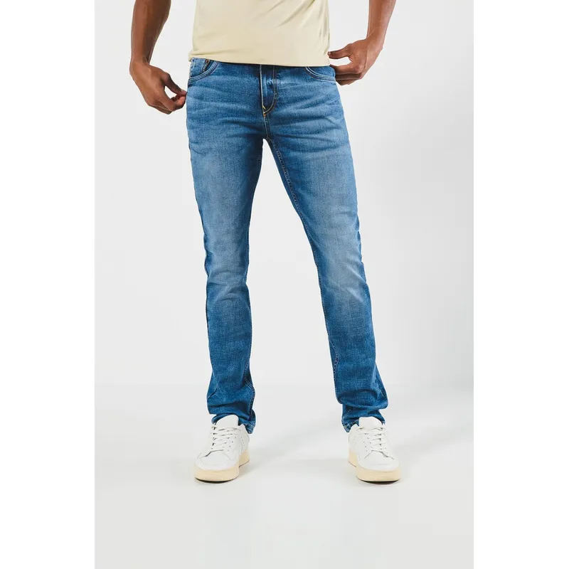 KOAJ - KOAJ Jean azul claro skinny con 5 bolsillos y tiro bajo Hombre