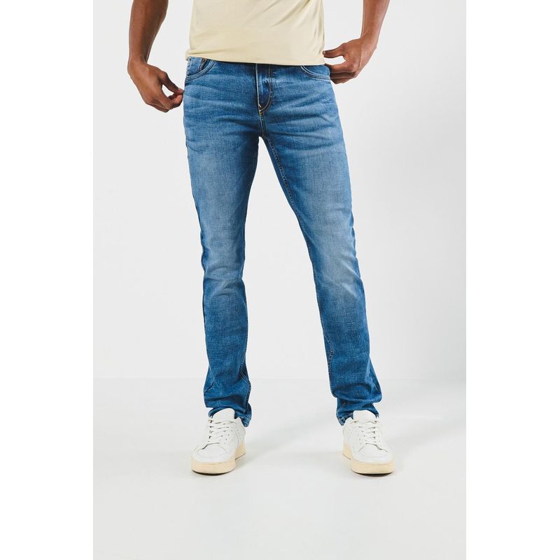 KOAJ - KOAJ Jean azul claro skinny con 5 bolsillos y tiro bajo HOMBRE