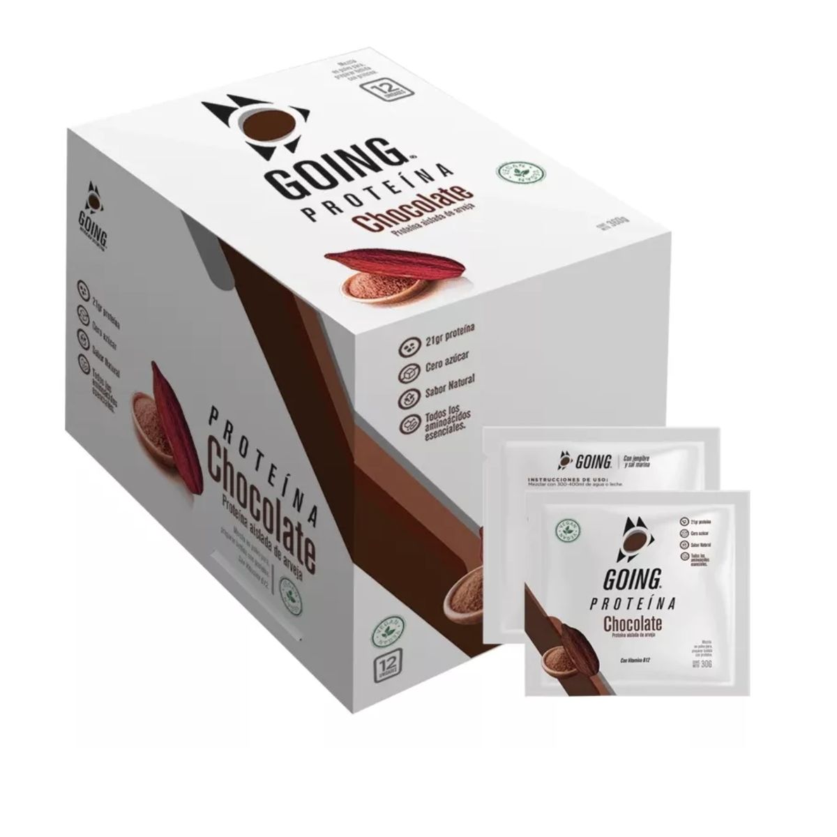 GOING - Proteína Vegana Going X12 Sobre Chocolate