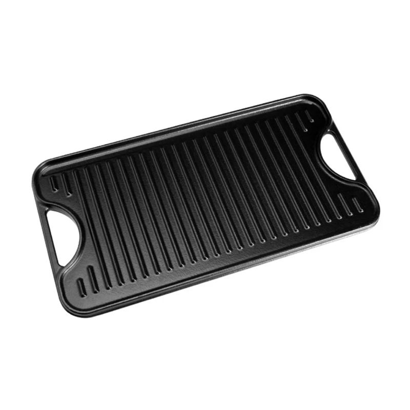 VICTORIA - Plancha Reversible para Asar de Hierro Fundido Victoria 47 X 25 Cm