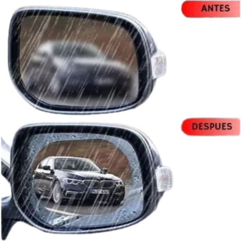 GENERICO - Sticker Antiempañante Para Espejo Retrovisor Carro Moto