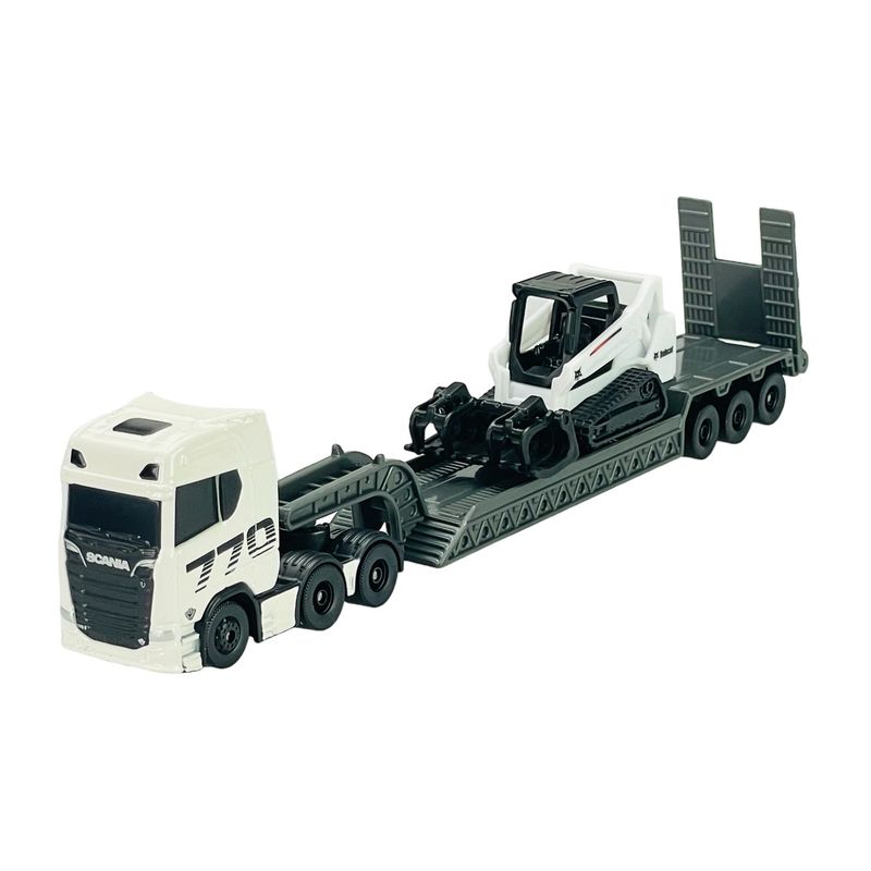 MAISTO - Camión a escala plataforma con Maquinaria Scania 770s