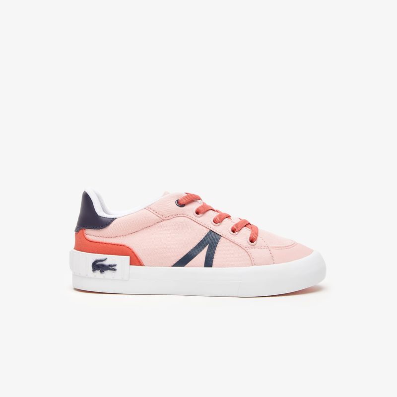 LACOSTE - Tenis Casuales Lacoste Original Rosa Para Niños