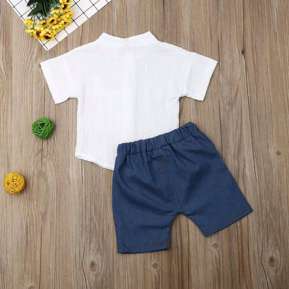 LUSOLSI - Niños ropa conjuntos de vestir bebes elegantes camisa y pantalón