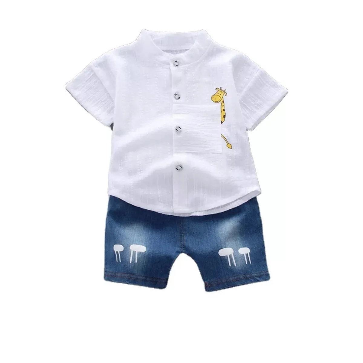LUSOLSI - Niños ropa conjuntos de vestir bebes elegantes camisa y pantalón