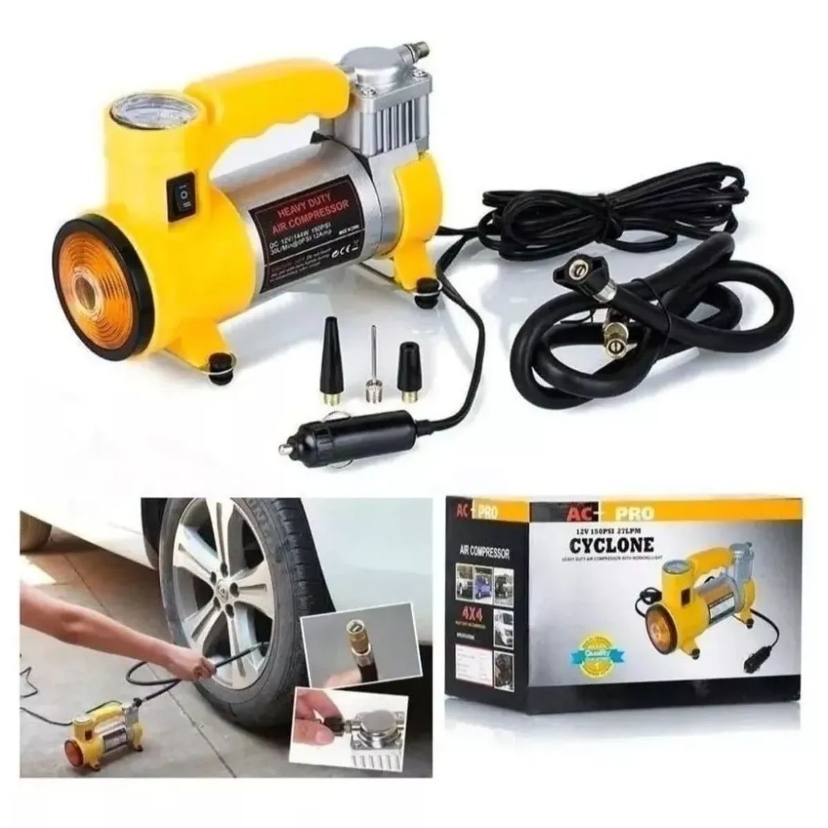 CYCLONE - Compresor De Aire Portátil Cyclone Ac-pro 120w