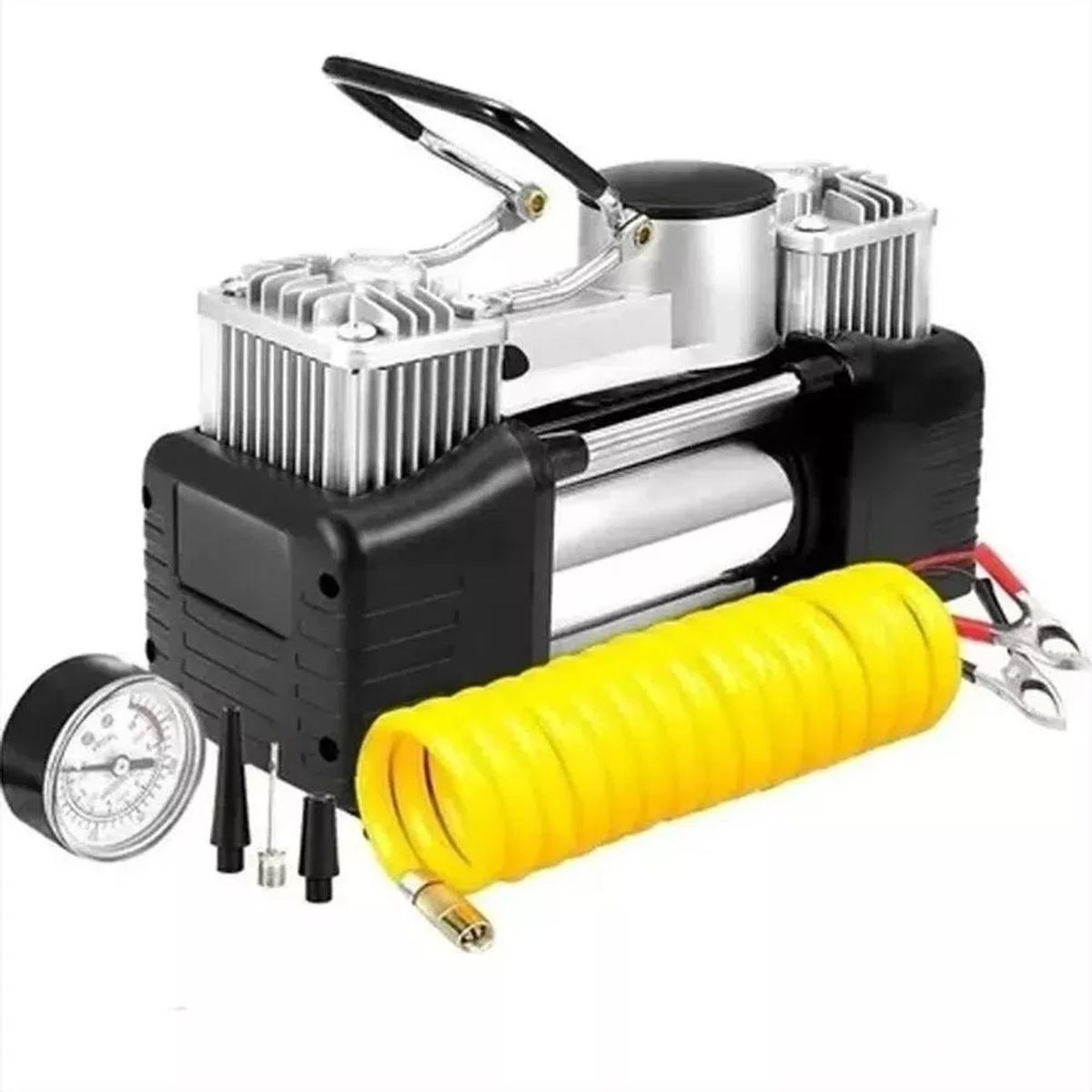 GENERICO - Compresor De Aire E Inflador Portátil 2 Cilindros Ac 628-4x4
