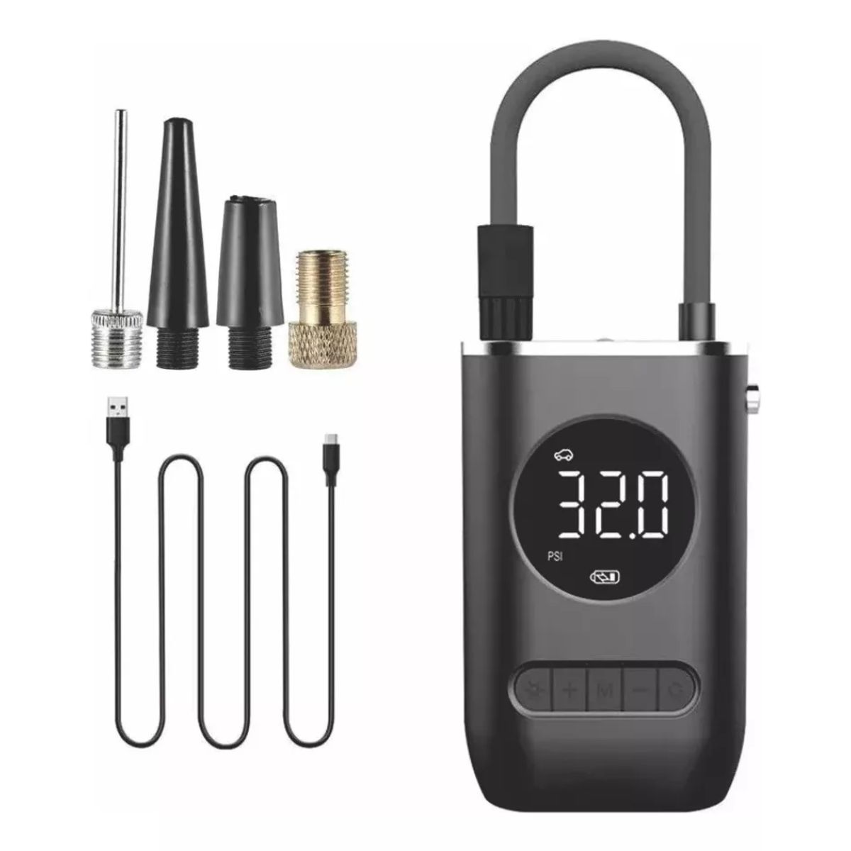 GENERICO - Compresor Portátil Recargable Carro Moto Bici Balón Czk150