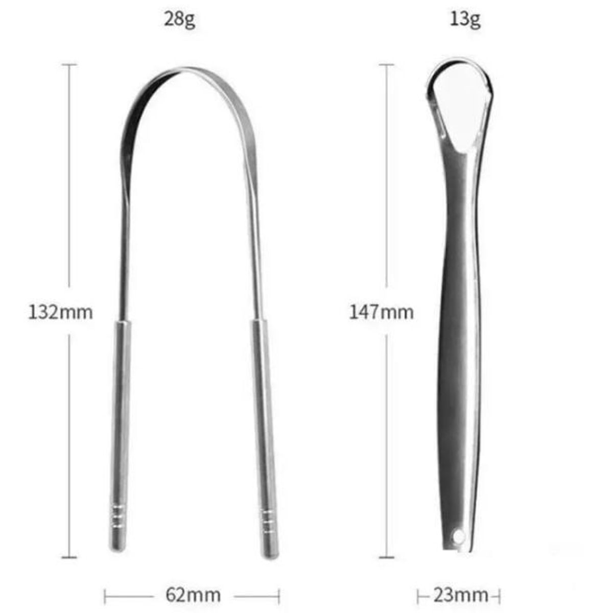 GENERICO - Limpiador Raspador De Lengua Higiene Profilaxis Oral Acero