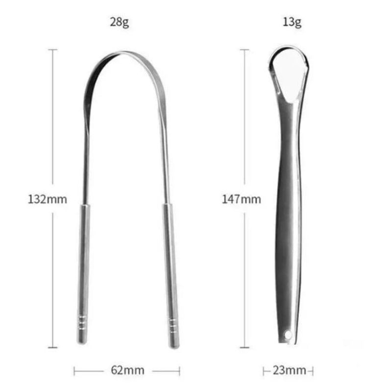 GENERICO - Limpiador Raspador De Lengua Higiene Profilaxis Oral Acero