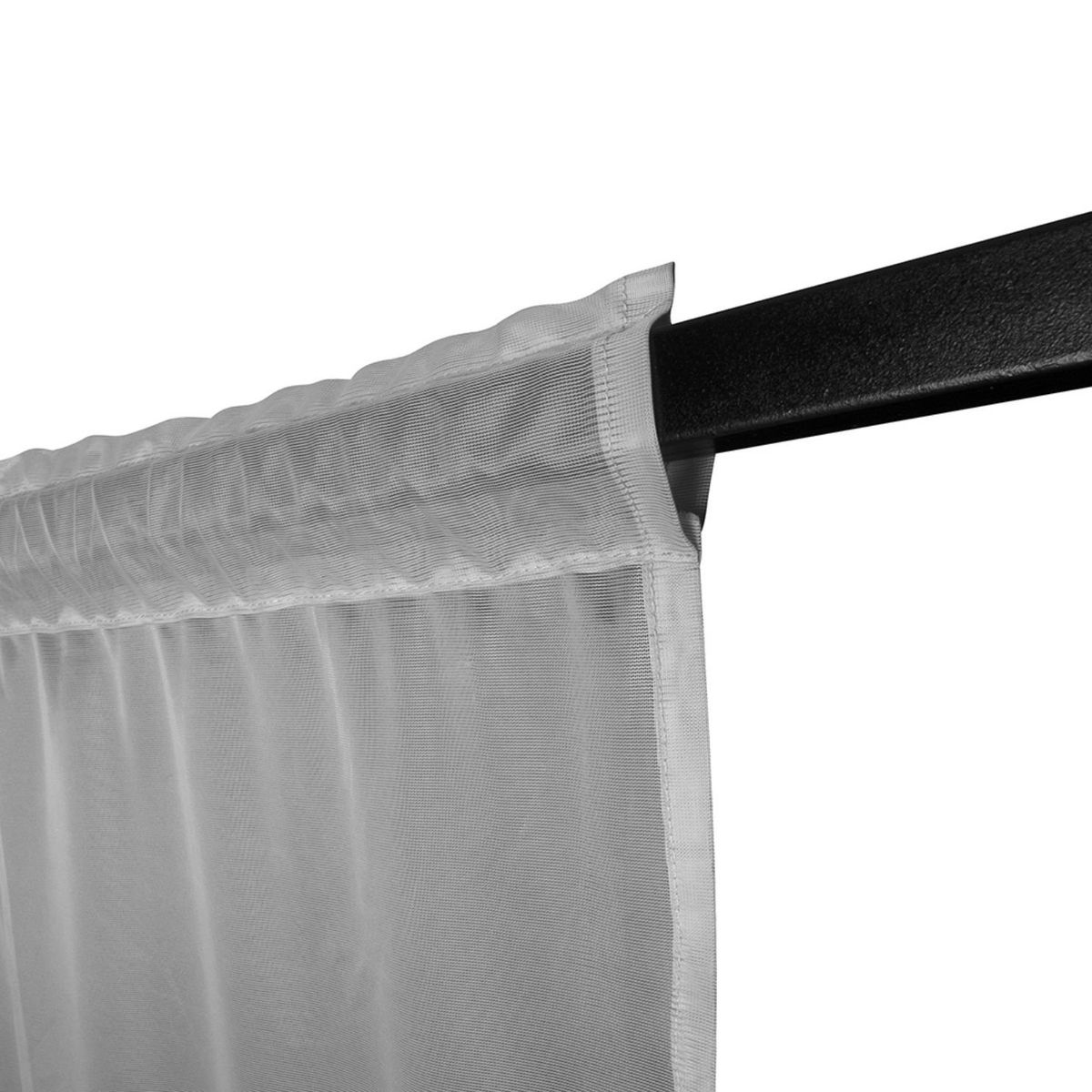 ADVANCE - Cortina Gris en Velo Muselina 4 mts x 2.10 mts Entero