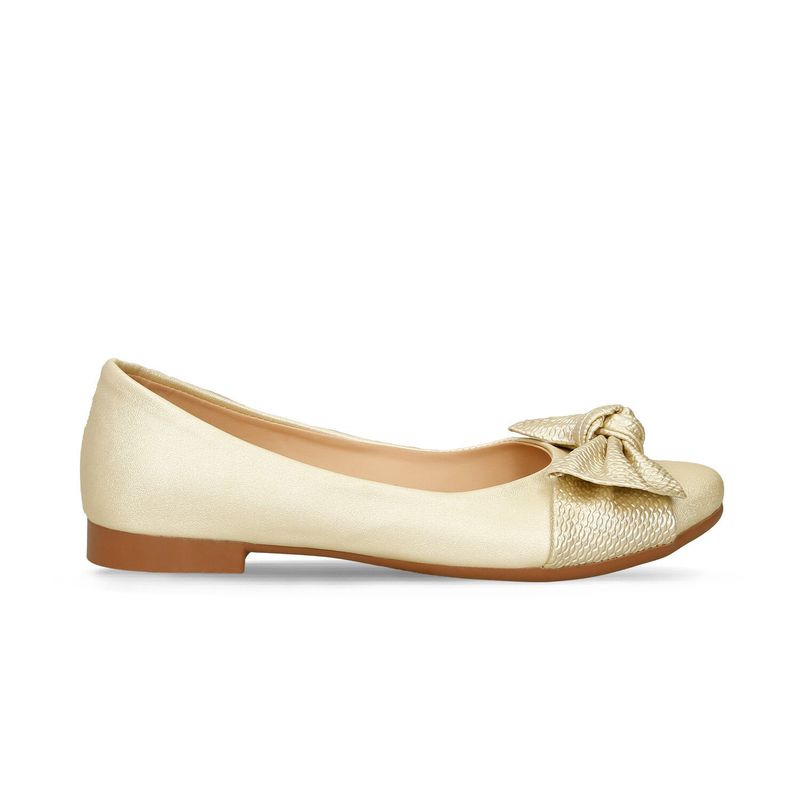 BATA - Baletas Para Mujer Bata Champaña Iria
