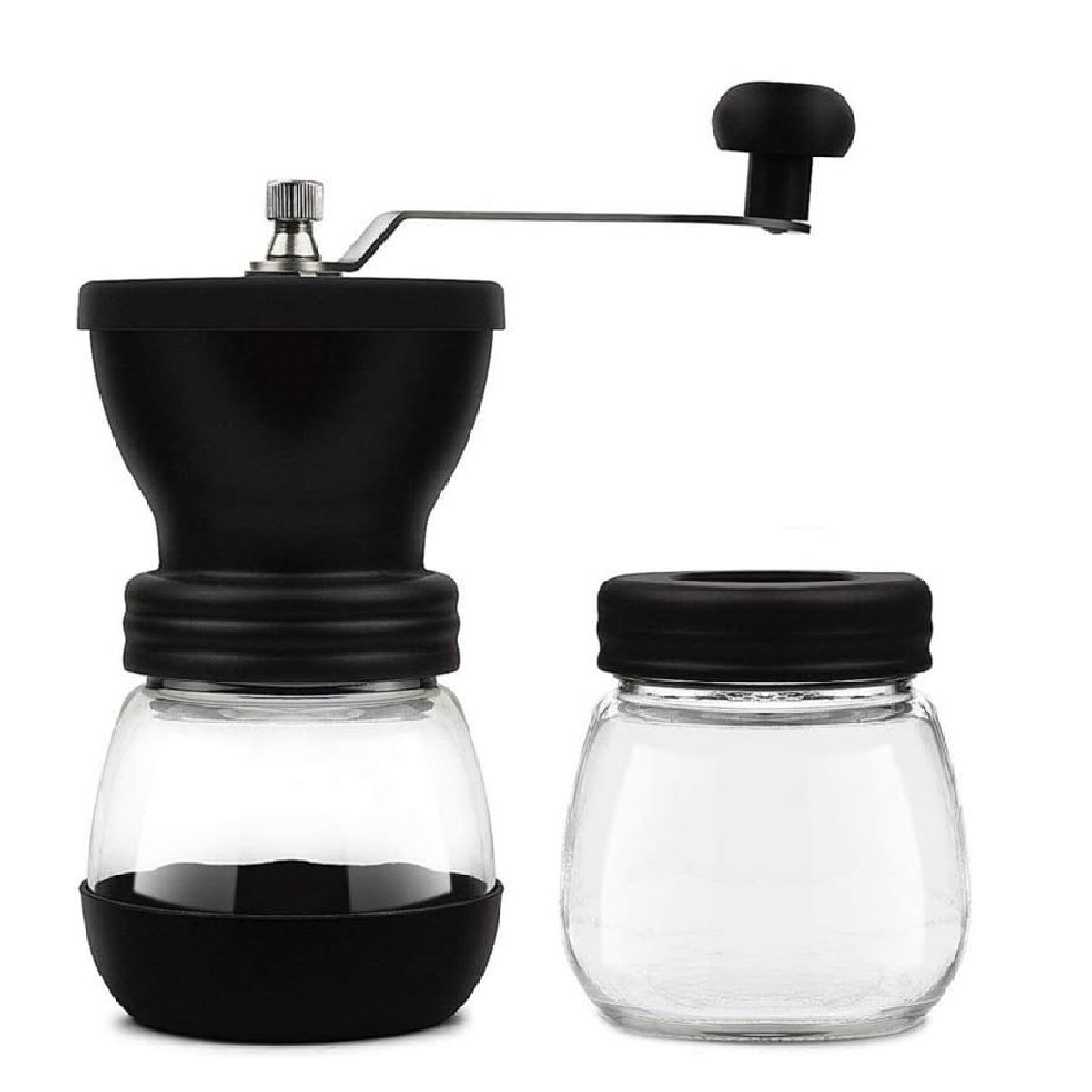 MUNDO BEBE - Molino Manual De Café Doble Recipiente Vidrio