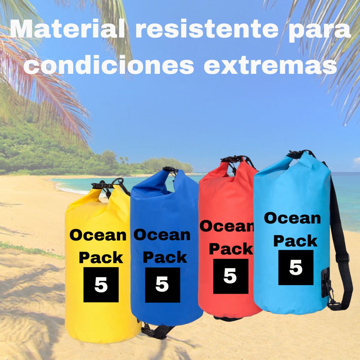 GENERICO - Bolso Impermeable Ocean Pack 5 Litros Colores.