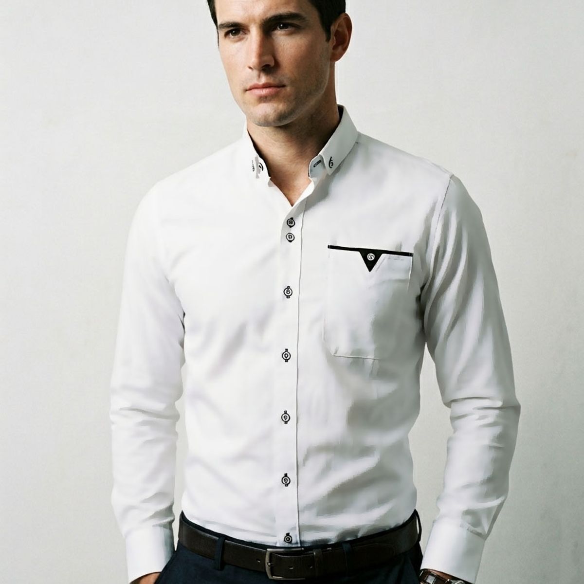 THE CLOTHING COMPANY - Camisa Hombre Diseño Bolsillo