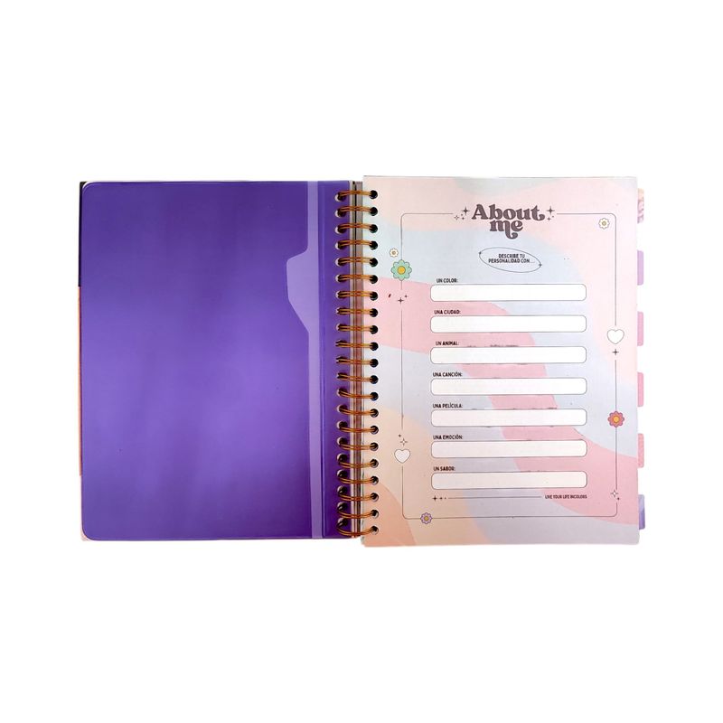 SCRIBE - Cuaderno 5 Materias Scribe Argollado Cuadros Pasta Dura.