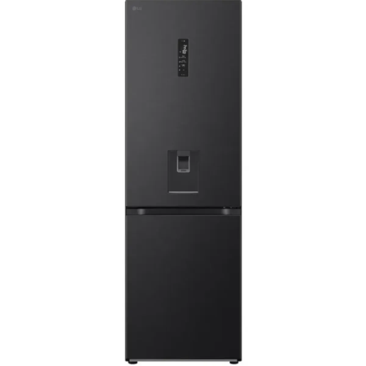 LG - Nevera LG No Frost Congelador Inferior 343 Litros GB37SPV negro