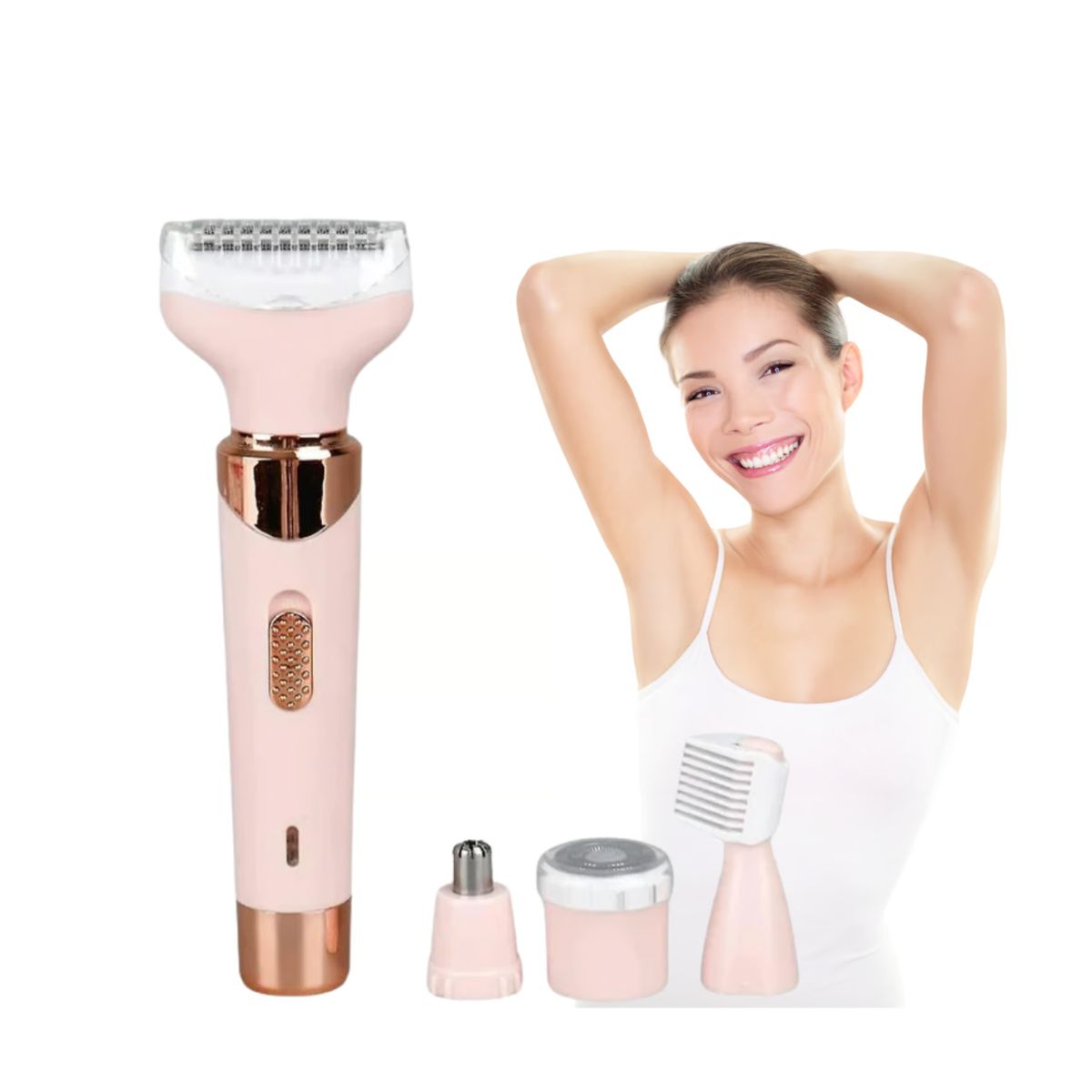 GEMEI GEEMY - Maquina Depiladora 4 en 1 Geemy