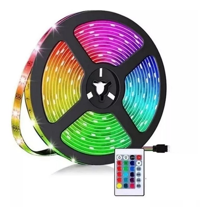 GENERICO - Luces De Tira Led 5mts Rgb Kit De Tira De Luz Con Control