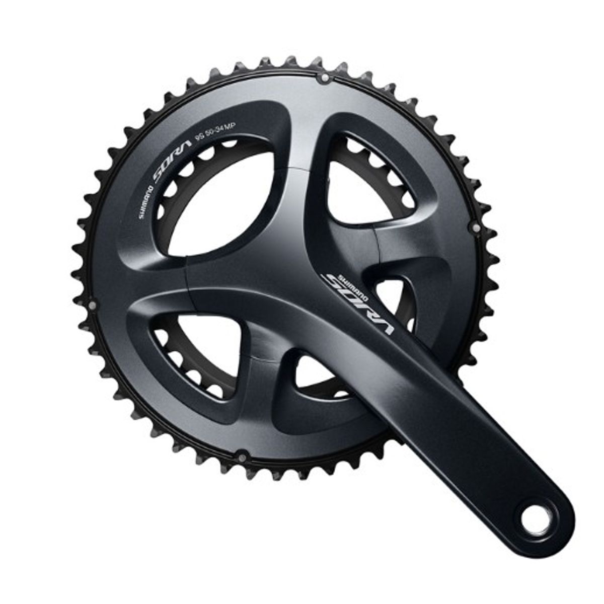SHIMANO - Doble Plato Biela Shimano SORA FC-R3000 50-34T 170 mm 9 V
