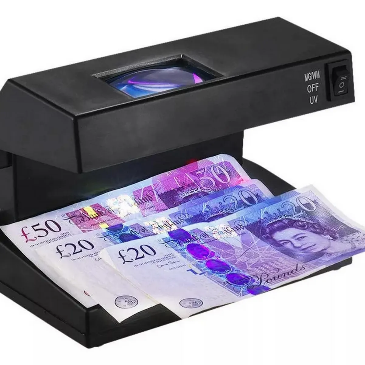 DAYOSHOP - Probador Detector Billetes Falsos Luz Uv Y Lupa Ad-2138