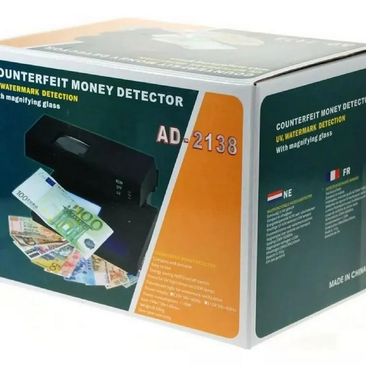 DAYOSHOP - Probador Detector Billetes Falsos Luz Uv Y Lupa Ad-2138