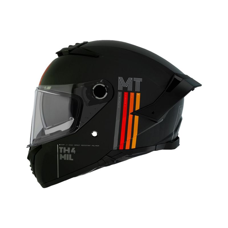 MT HELMETS - CASCO THUNDER 4 SV MIL A11 NEGRO MATE TALLA M