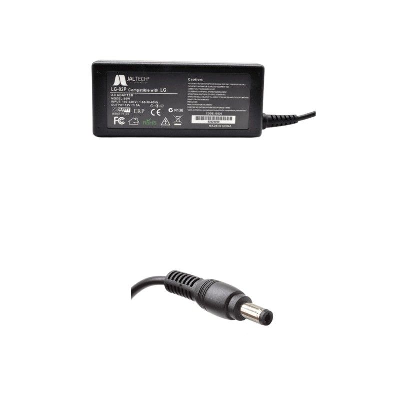 GENERICO - CARGADOR GENERICO PREMIUN PARA LG 12V 5A JALTECH 10530