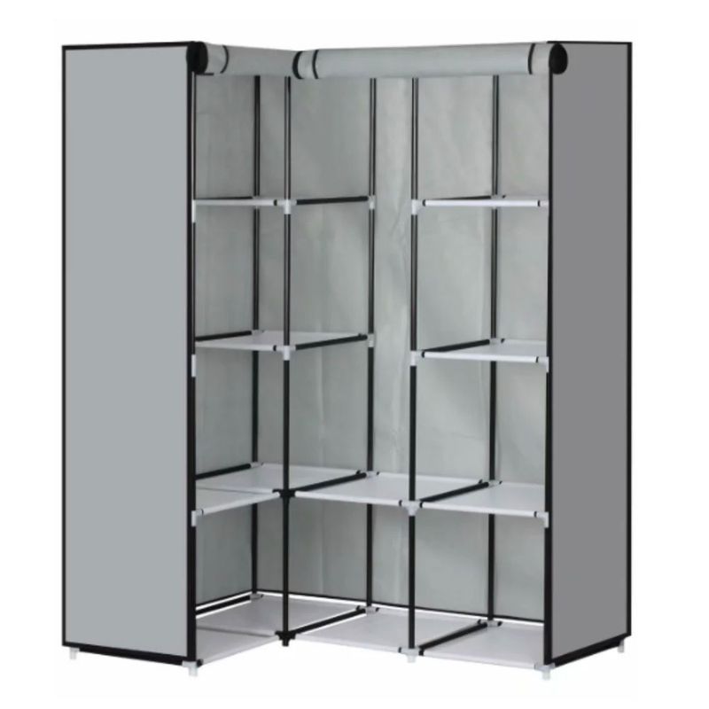 DANKI - Organizador Tela Ropa Divisiones Armario Closet en L Plegable Gr