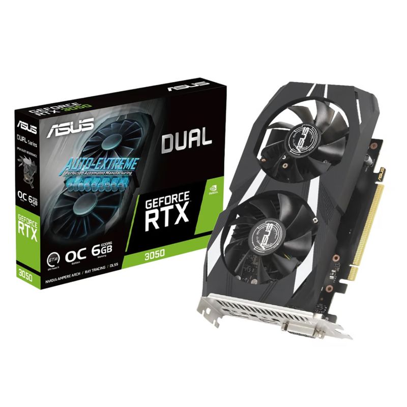 ASUS - Tarjeta de Video ASUS Dual RTX 3050-6G