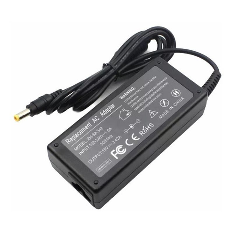 GENERICO - Cargador Acer 19v 3,42a 65w 5,5 x 1,7mm Punta Amarilla Garanti