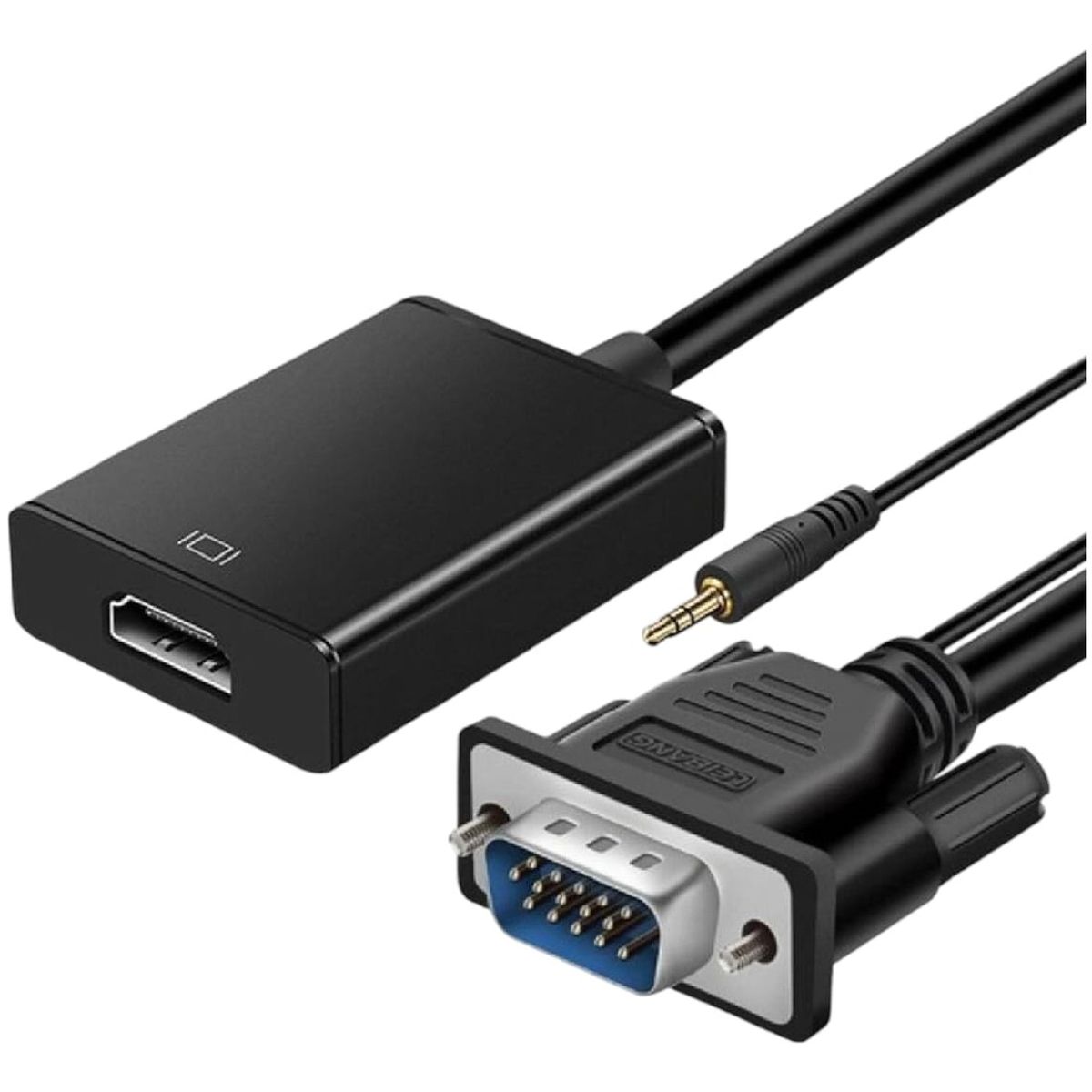 GENERICO - Adaptadorconvertidor De Vga Macho A Hdmi Hembra Con Audio