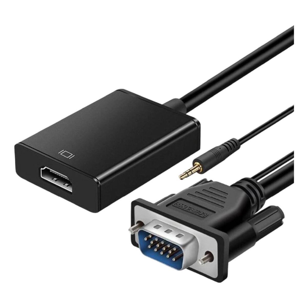 GENERICO - Adaptadorconvertidor De Vga Macho A Hdmi Hembra Con Audio