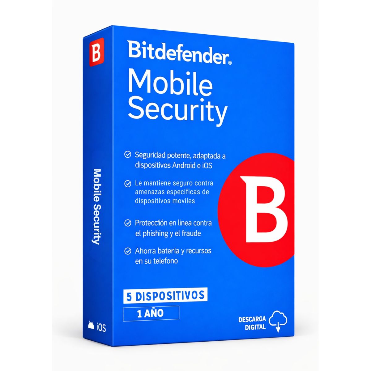 BITDEFENDER - Antivirus Bitdefender Mobile Security 5 Dispositivos 1 Año