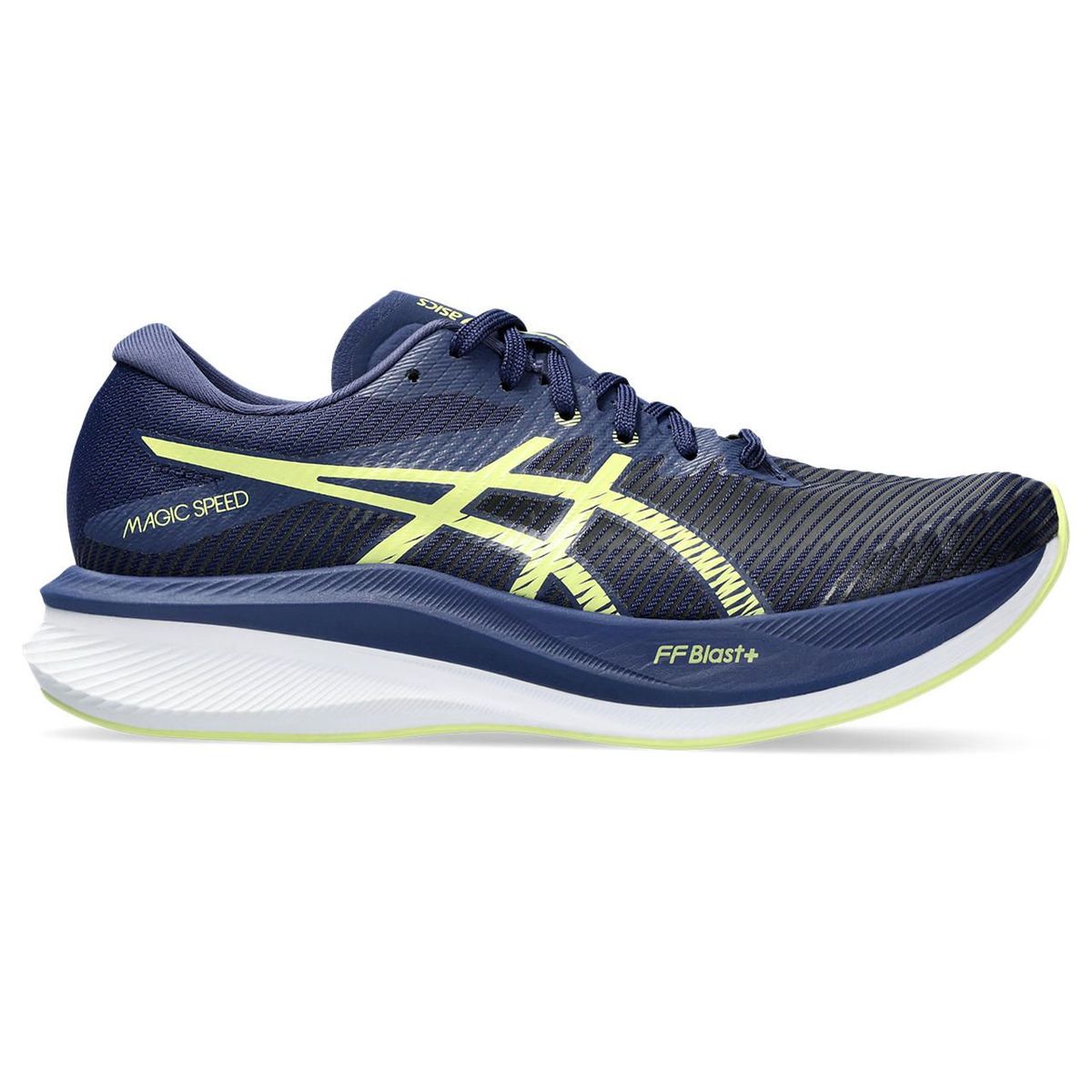 ASICS - Asics Magic Speed 3 Tenis azul de mujer para correr