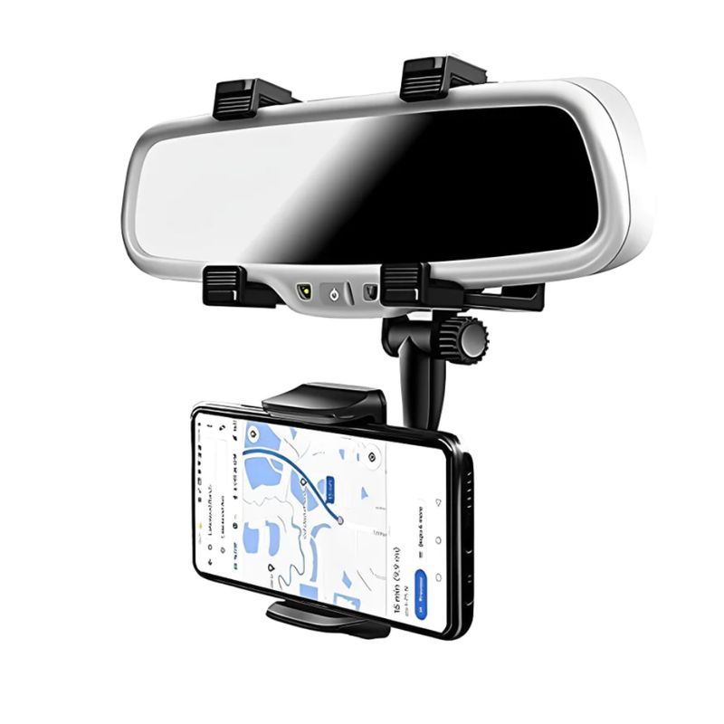 GENERICO - Soporte Holder Para Celular En Espejo Retrovisor De Carro