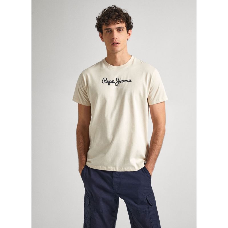 PEPE JEANS - Camiseta Eggo N Para Hombre Color Beige