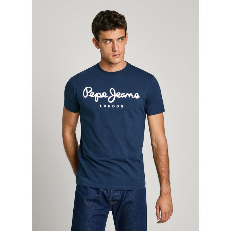 PEPE JEANS - Camiseta Original Stretch Para Hombre Color Azul