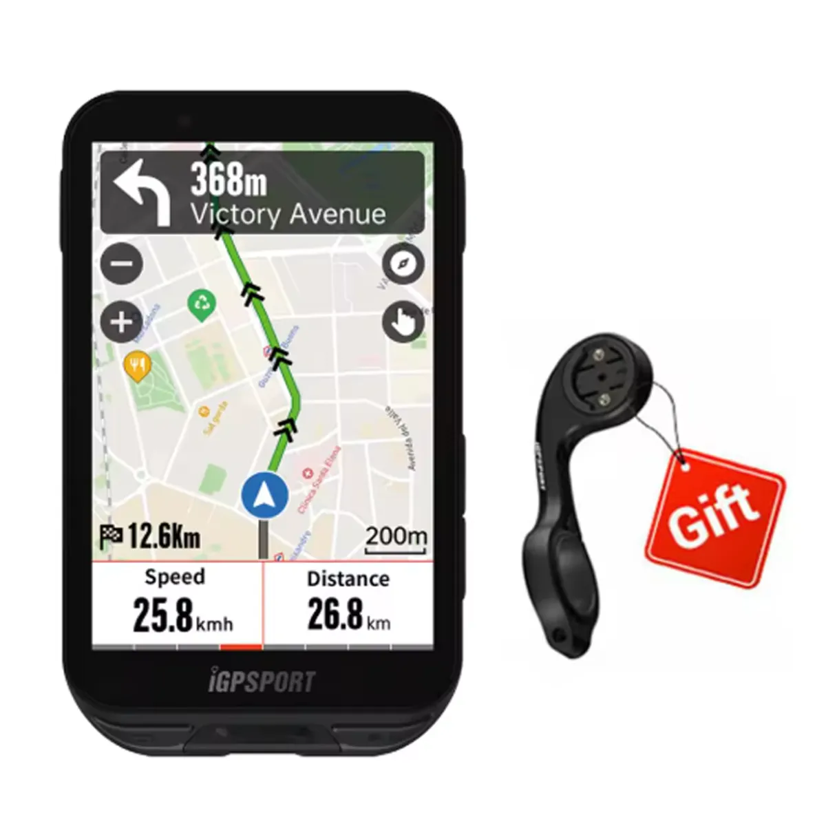 IGPSPORT - Ciclocomputador Igpsport Igs800 Táctil Color Negro