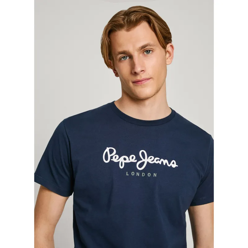 PEPE JEANS - Camiseta Eggo N Para Hombre Azul Oscuro