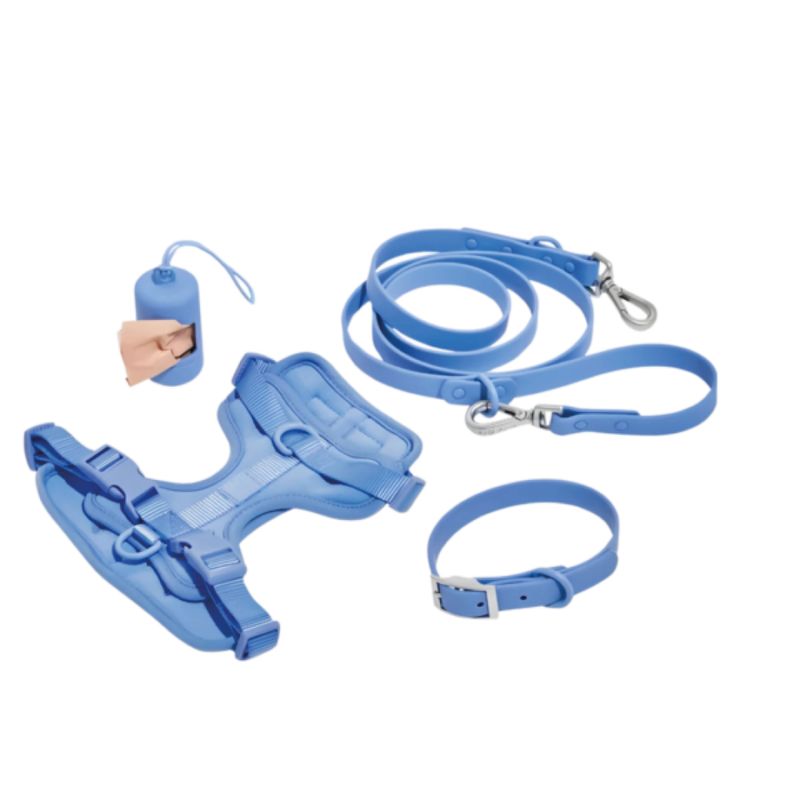 GENERICO - Set de paseo para mascotas Talla S azul