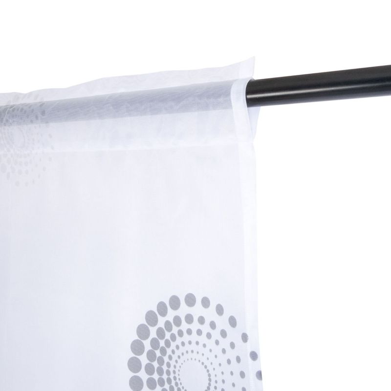 ADVANCE - Cortina Espiral en Velo Muselina 4 mts x 2.10 mts Dividido