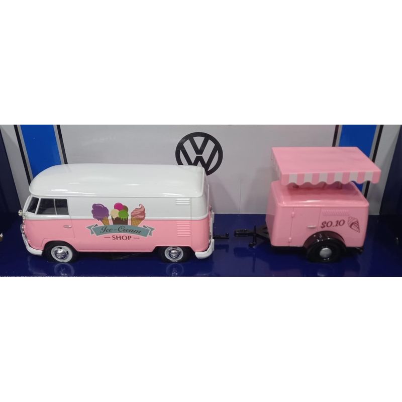 MOTOR MAX - CARRO VOLKSWAGEN TYPE 2 T1 PICKUP ICE CREAM 1960 Colección