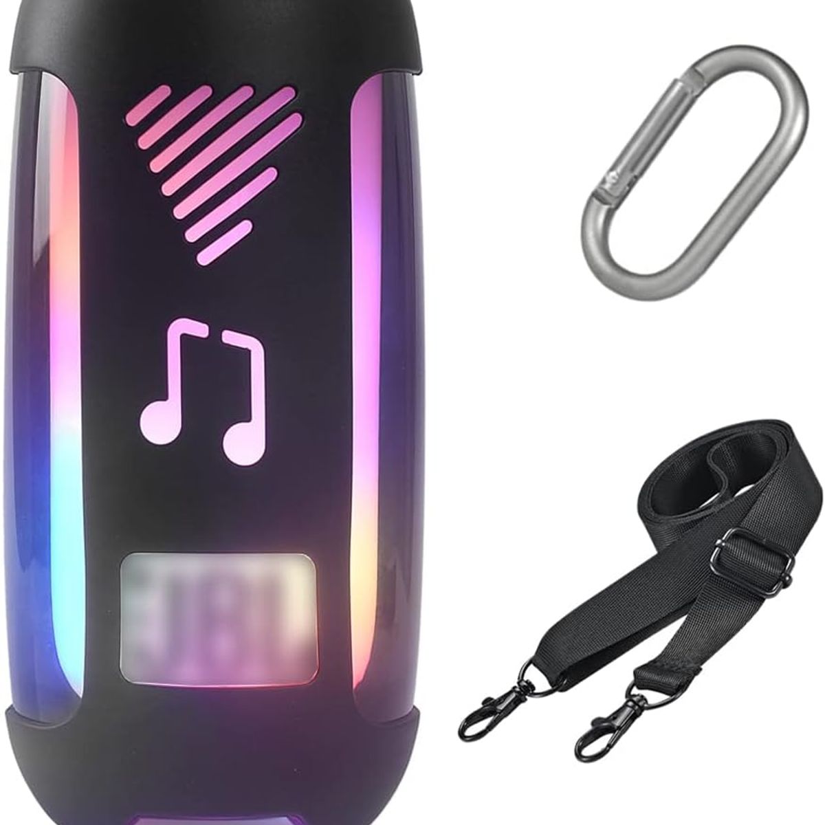 GENERICO - Funda Silicona para JBL Pulse 5 Y Correa Para Colgar y Transportar