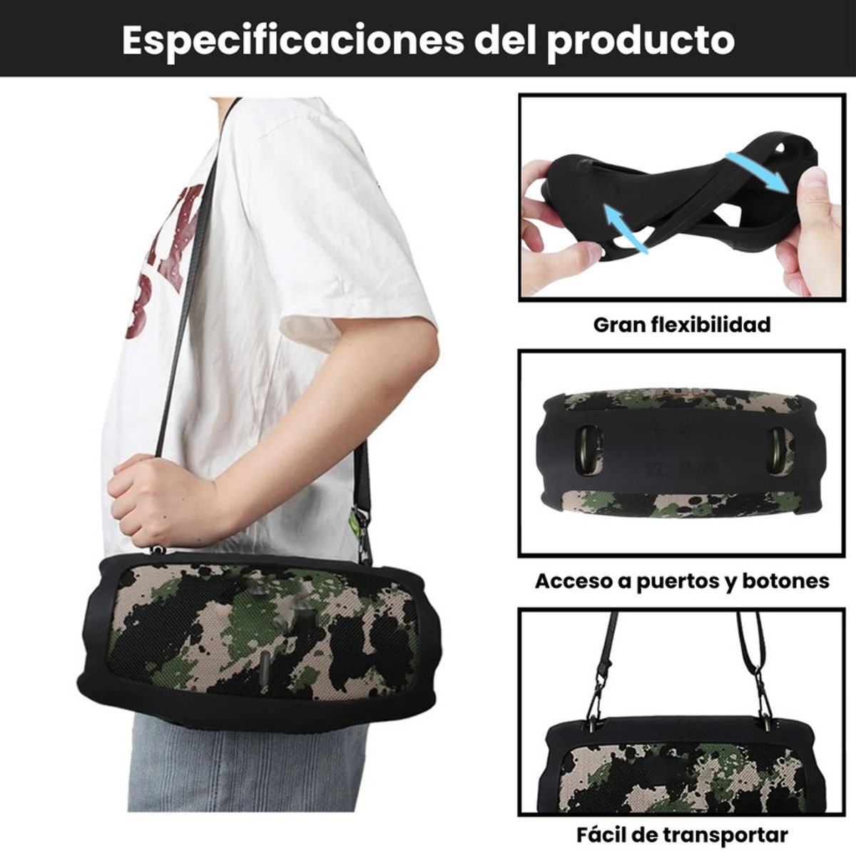 GENERICO - Funda De Silicona Jbl Xtreme 4 Forro Protector Resistente