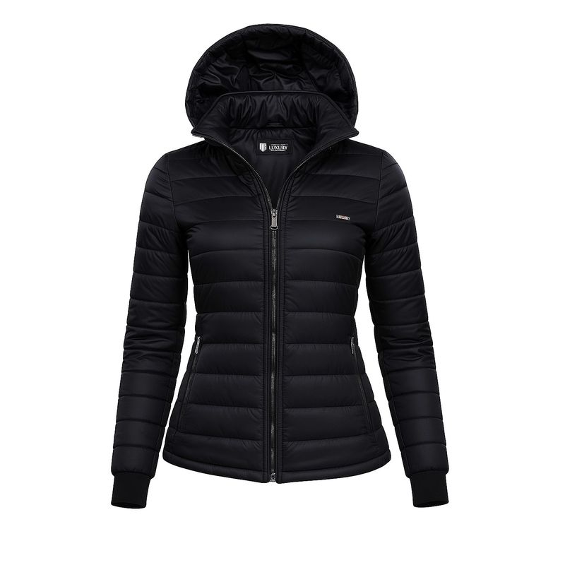 MODA EN CIRCUITO - Chaqueta Impermeable Corta para Mujer-