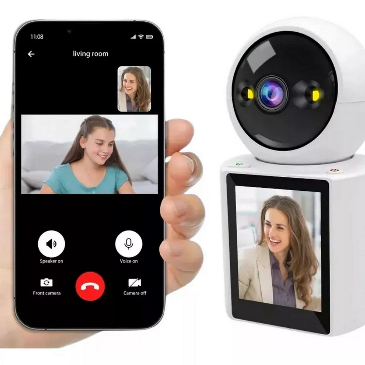 DAYOSHOP - Camara De Seguridad Wifi Ip Videollamada Robotica Full Hd