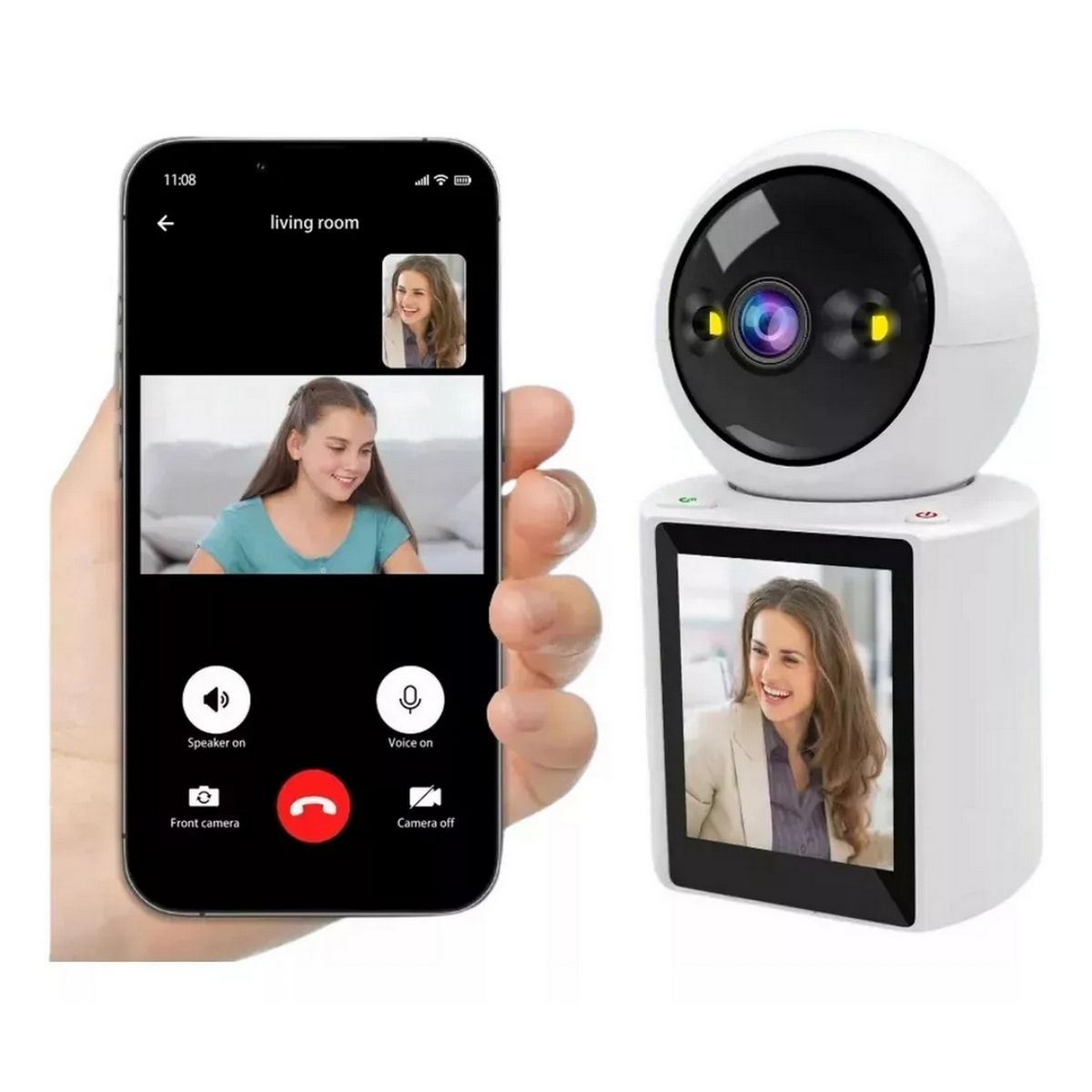 DAYOSHOP - Camara De Seguridad Wifi Ip Videollamada Robotica Full Hd