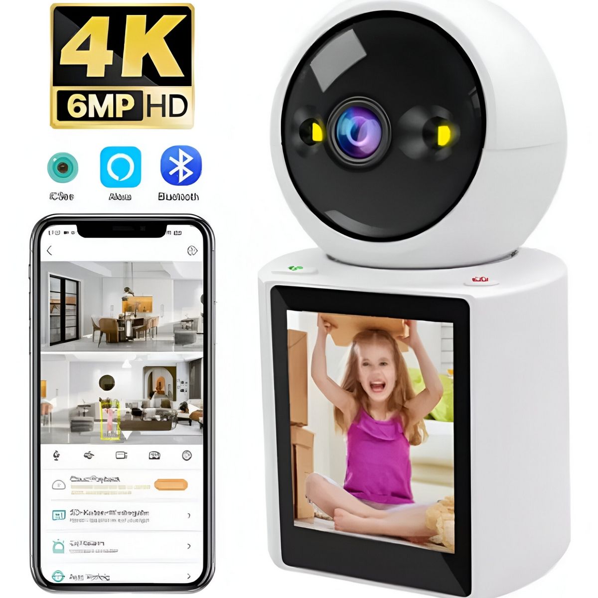 DAYOSHOP - Camara De Seguridad Wifi Ip Videollamada Robotica Full Hd