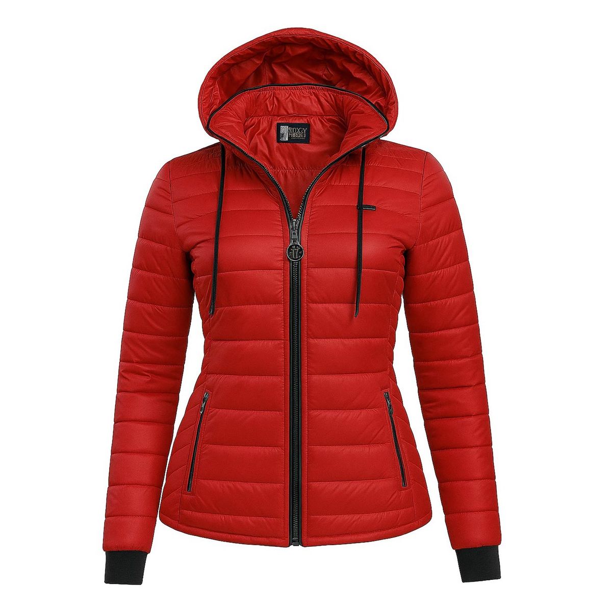 MODA EN CIRCUITO - Chaqueta Impermeable Corta para Mujer-